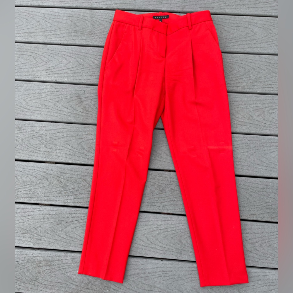 Theory Red Pants